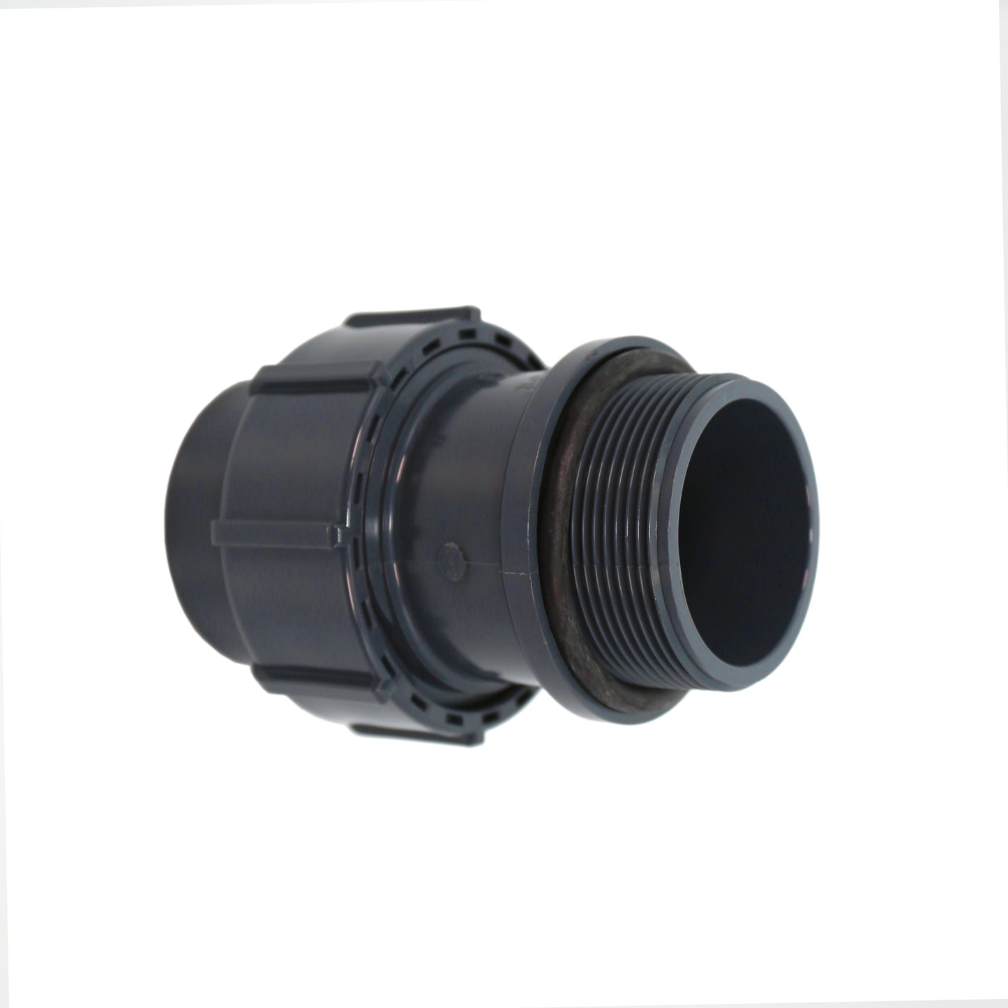 FlexFit Übergangsverschraubung 50mm x 2" (Klemm x Außengewinde)