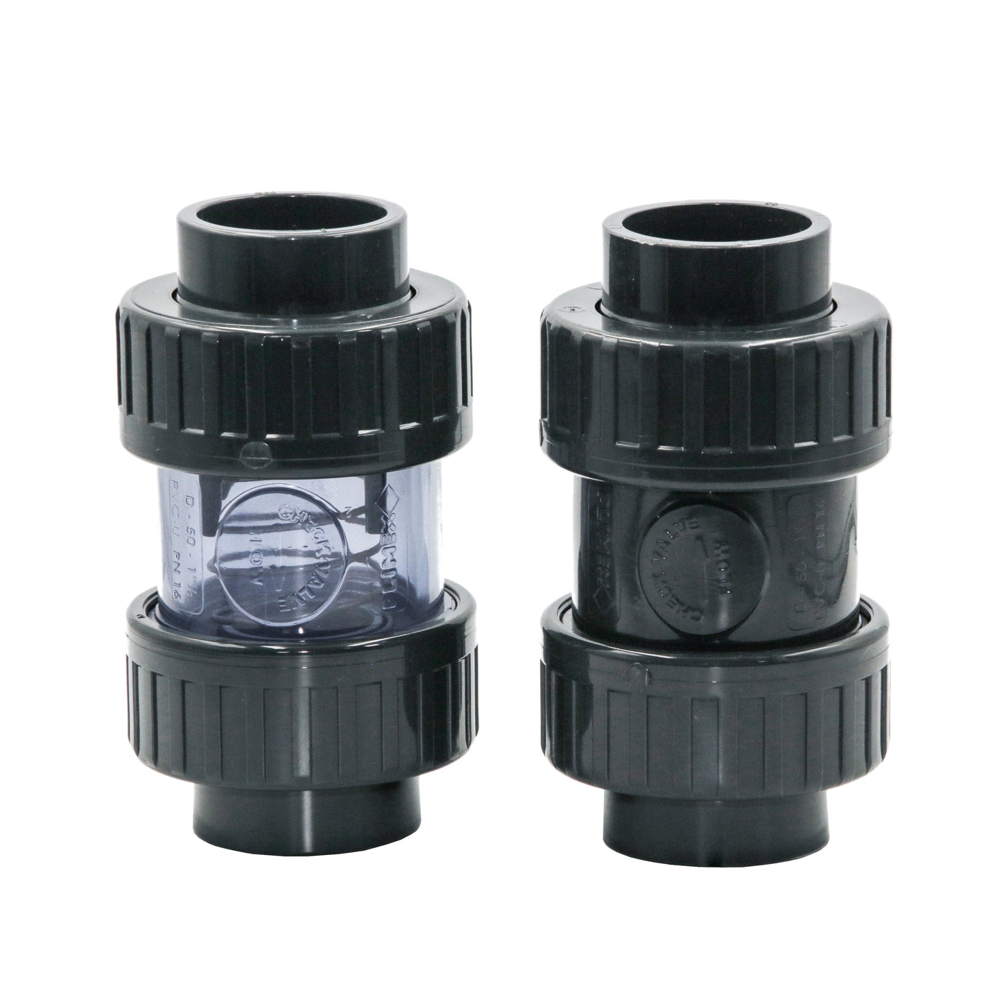 PVC Rückschlagventil 50mm Transparent