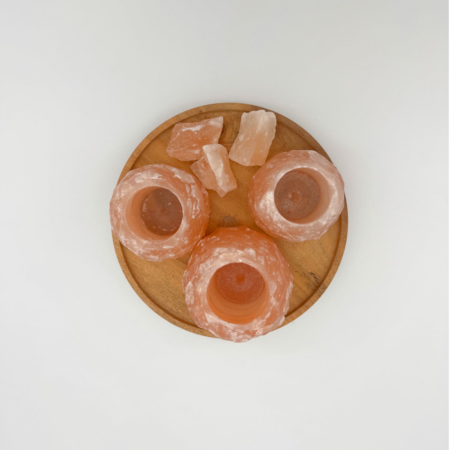 Teelichthalter SET (3x Rosa - 2x 400g 1x 700g)