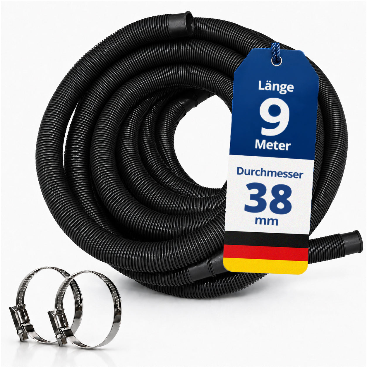 Schwimmbadschlauch - 1-15m in 32mm oder 38mm