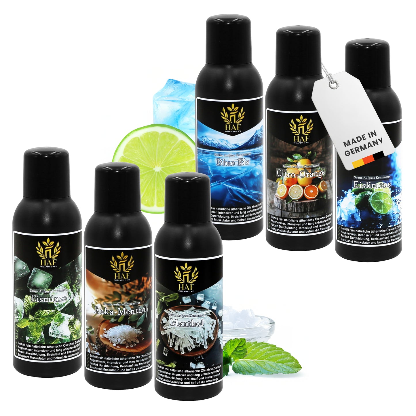 Saunaaufguss Sets Auswahl 4-6 x 100 oder 250ml
