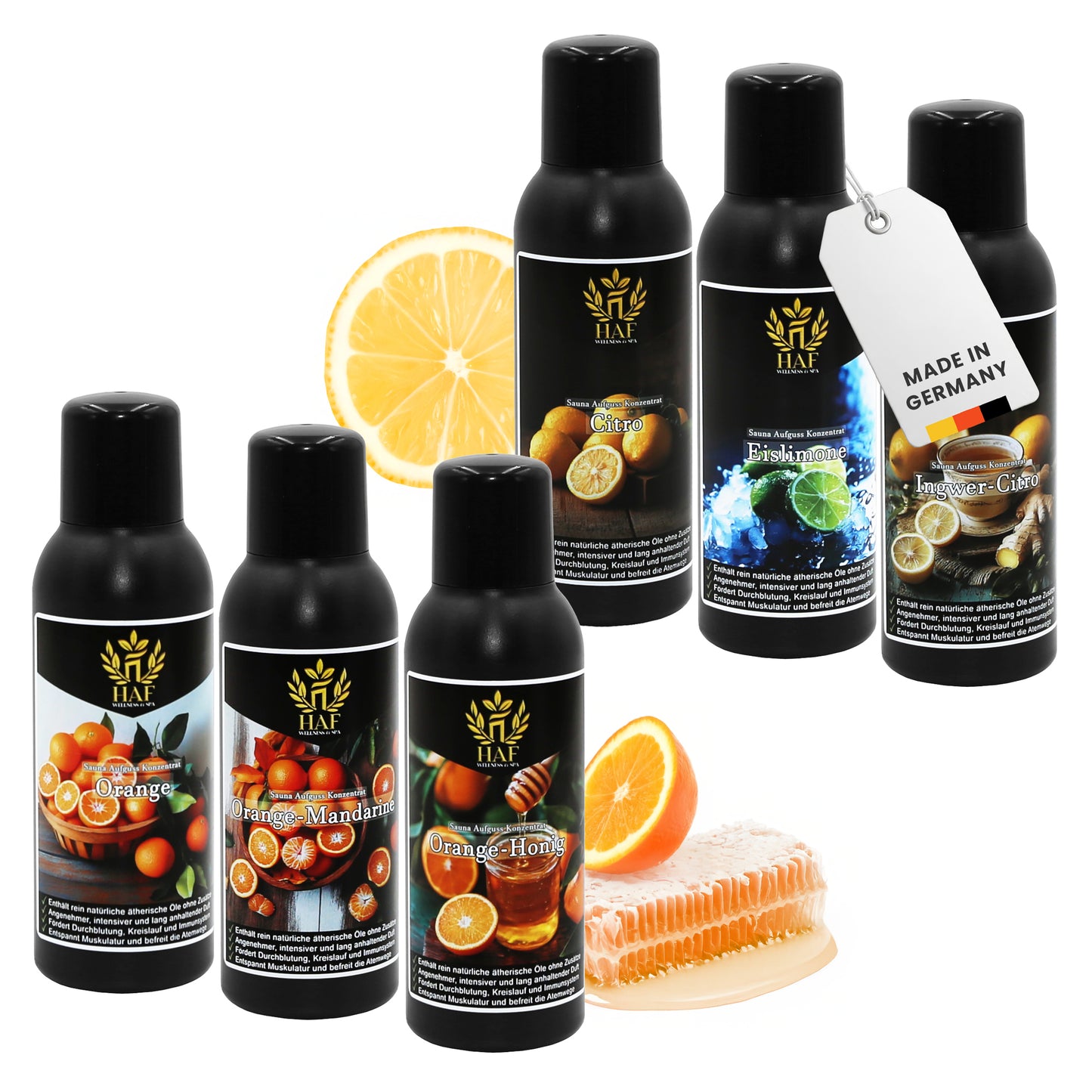 Saunaaufguss Sets Auswahl 4-6 x 100 oder 250ml