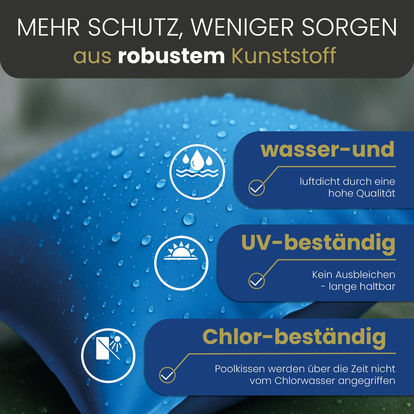 Pool Luftkissen blau