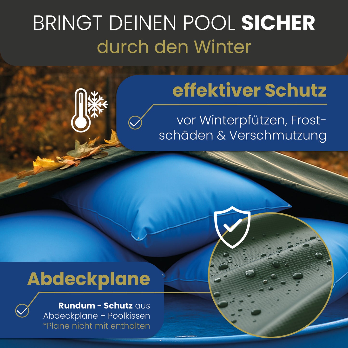 Pool Luftkissen blau