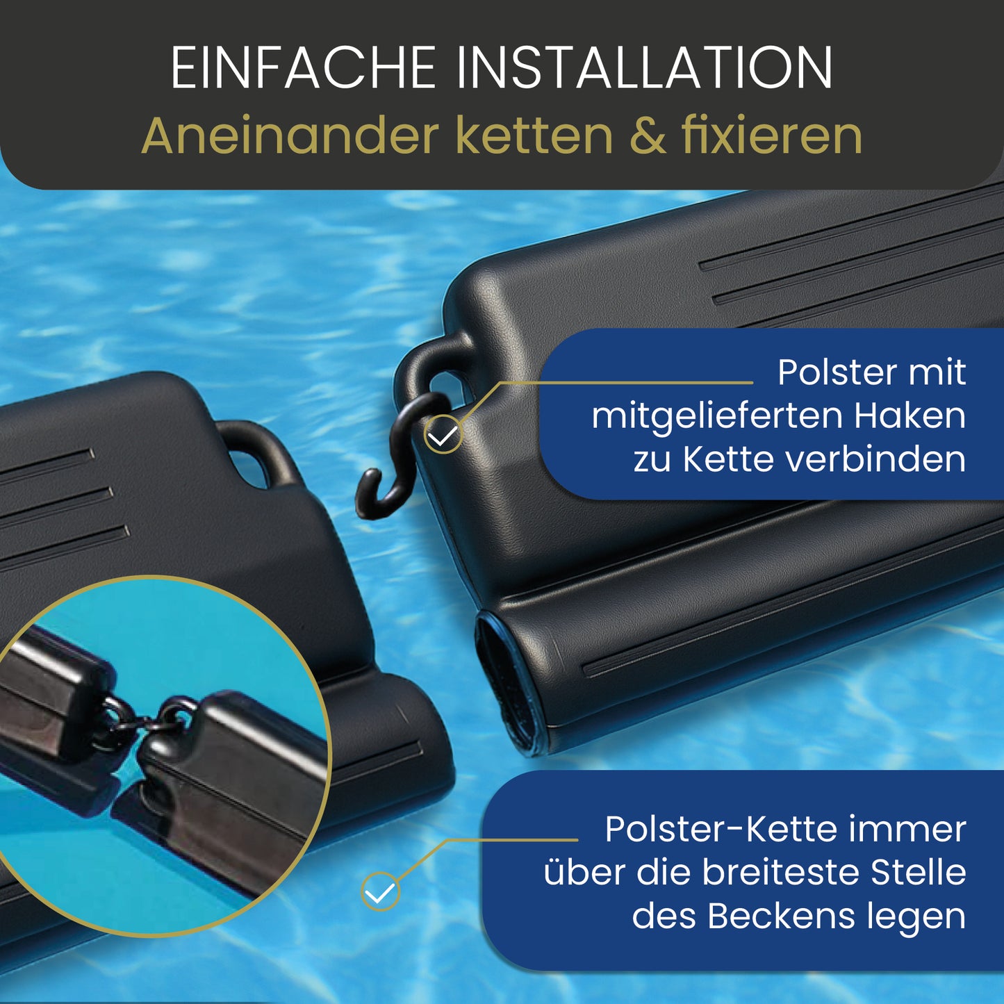 Pool Eisdruckpolster - 4 Stück