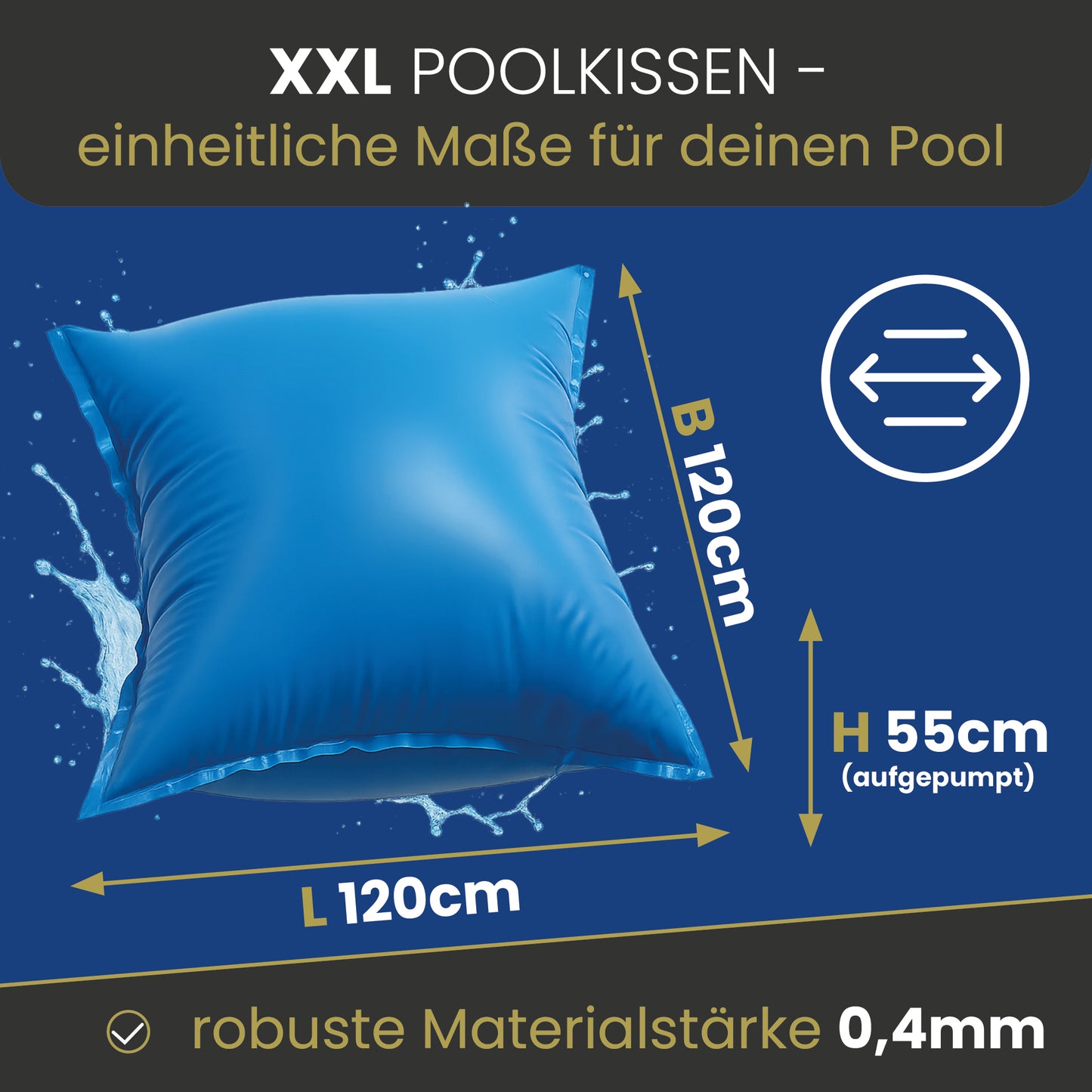 Pool Luftkissen blau
