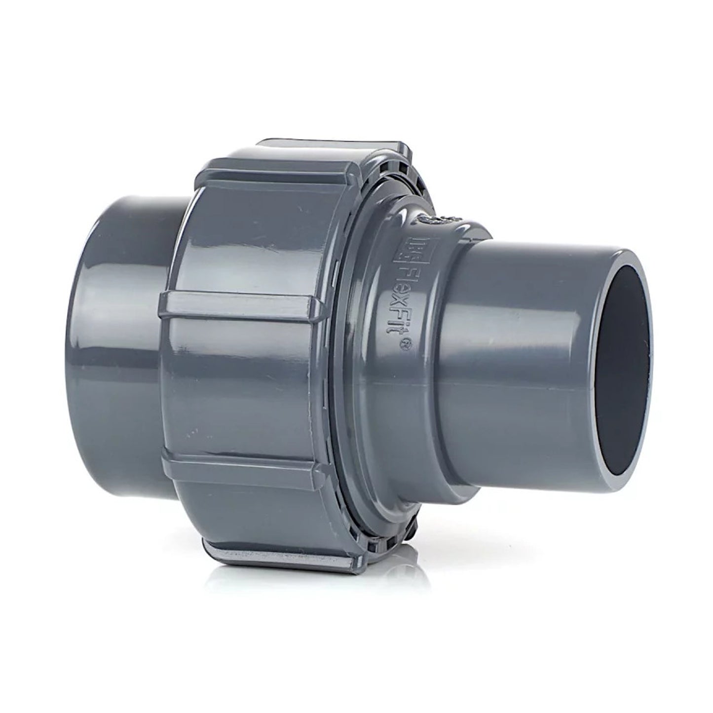 FlexFit Übergangsverschraubung 50mm x 50mm (Klemm x Klebestutzen)
