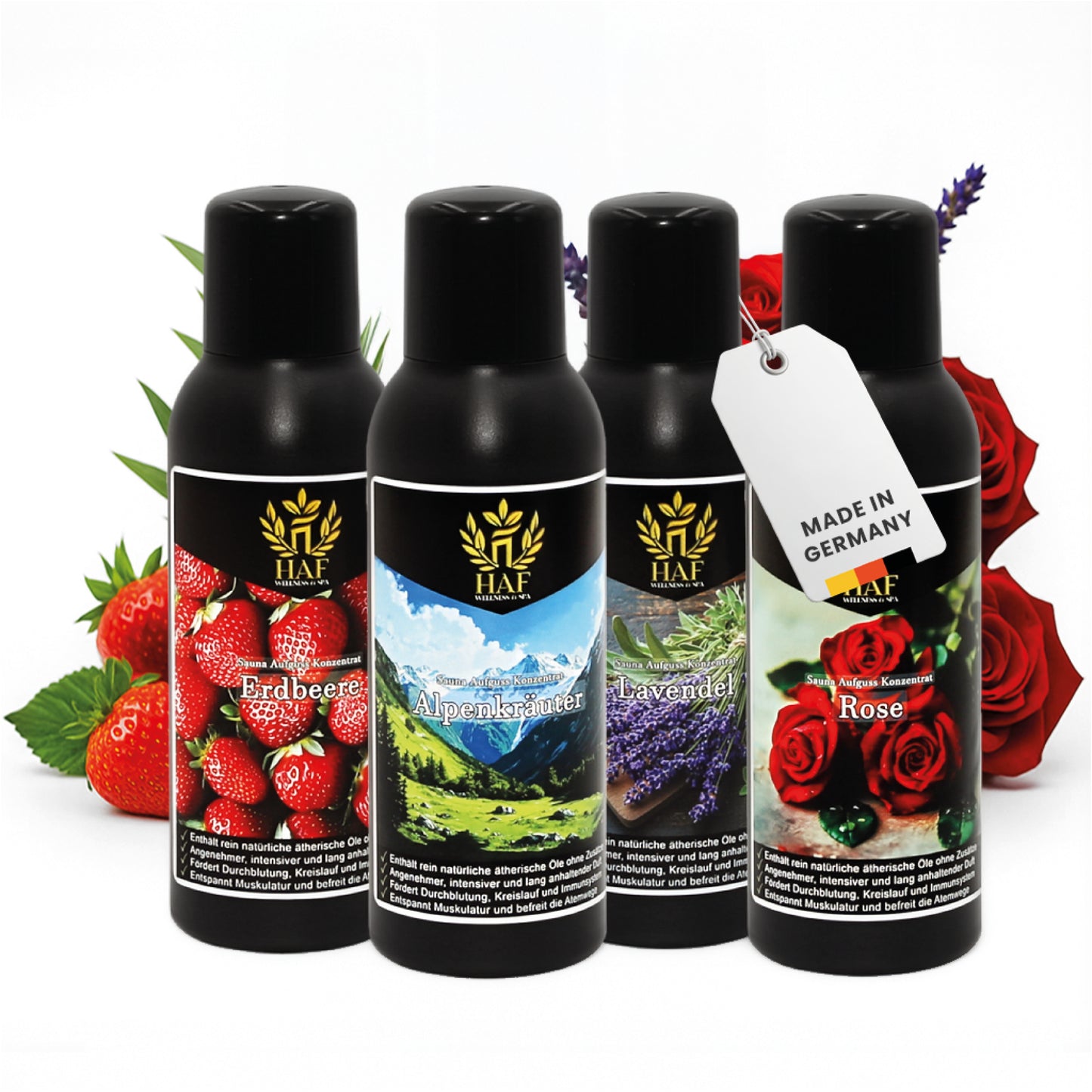 Saunaaufguss Sets Auswahl 4-6 x 100 oder 250ml