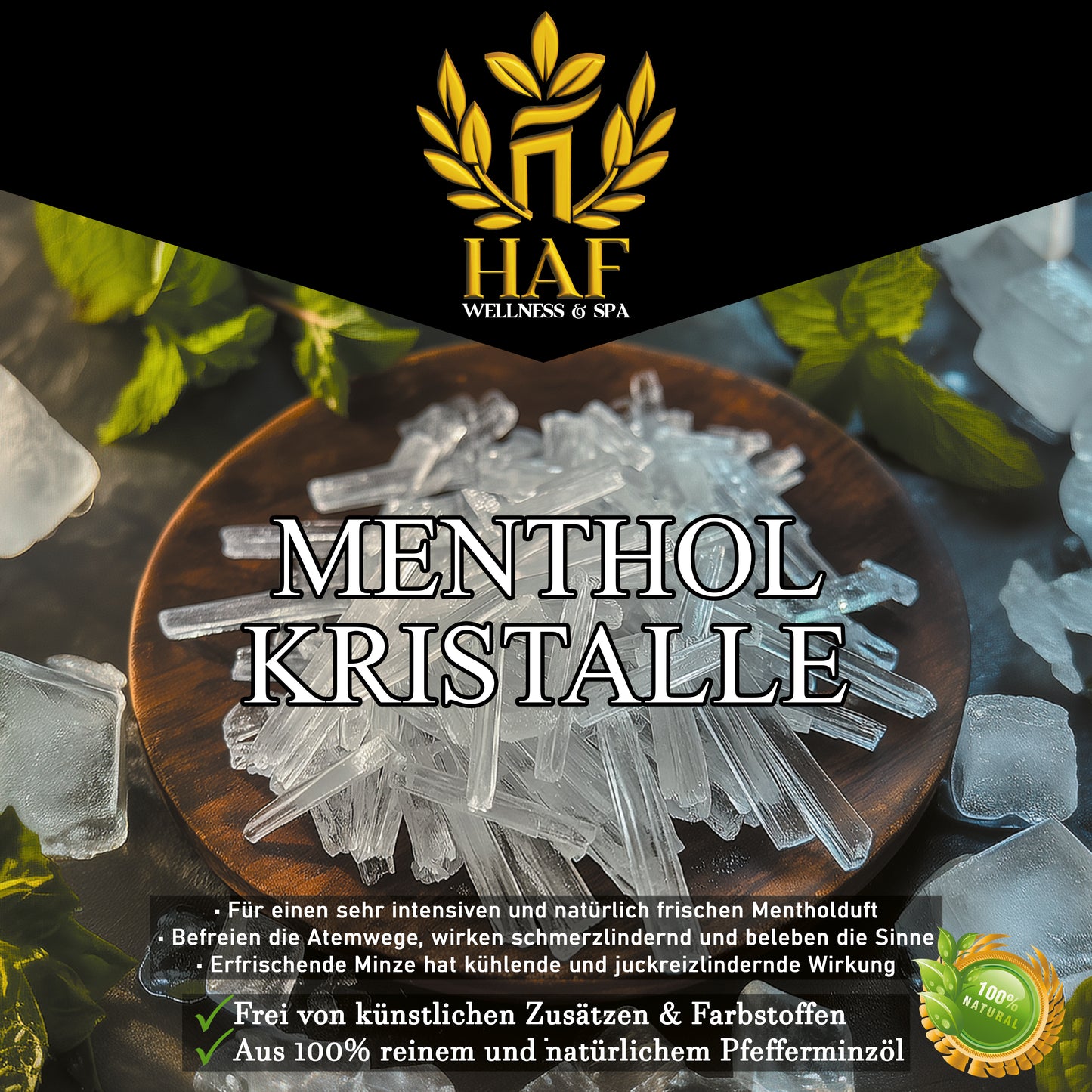 Mentholkristalle in Dose 250g