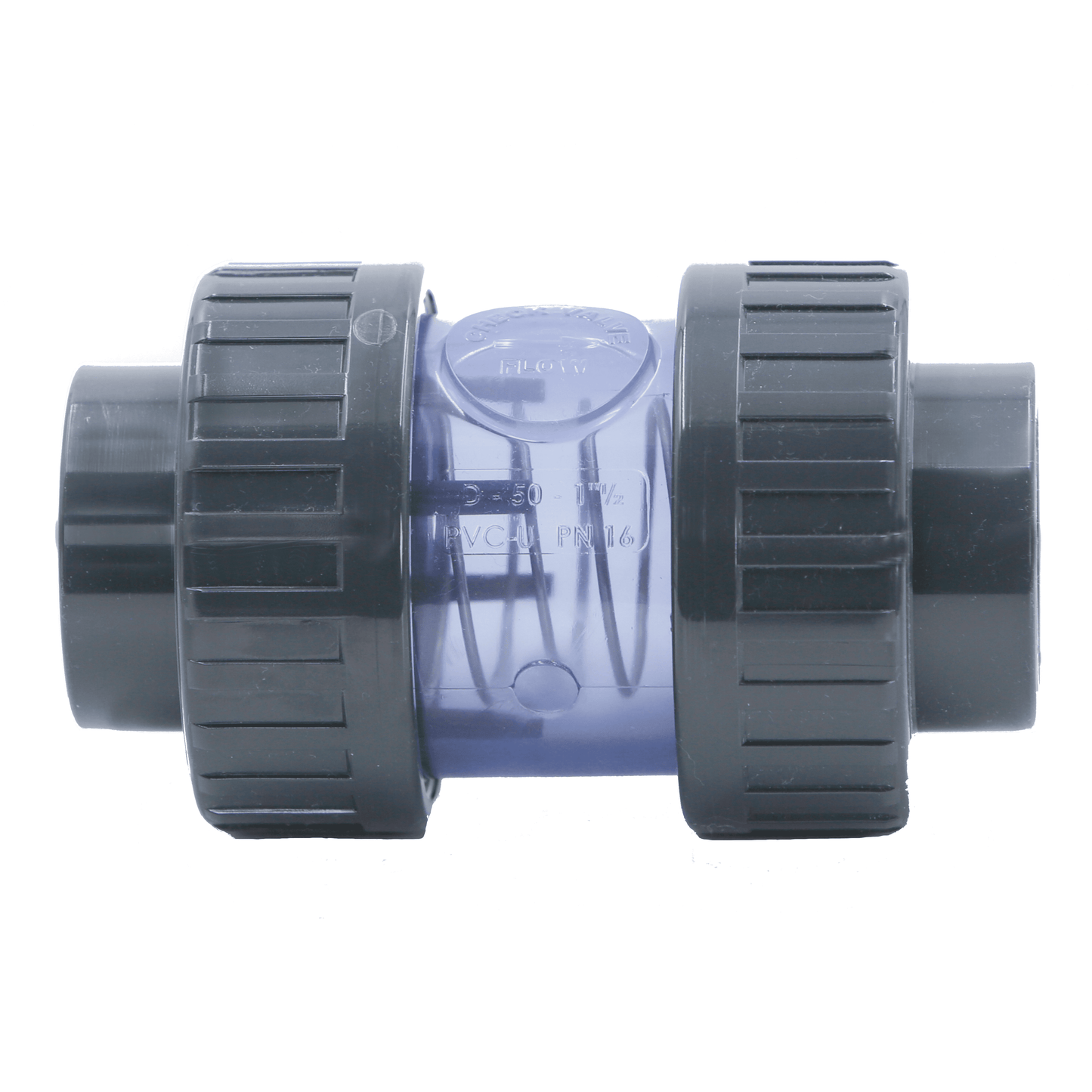 PVC Rückschlagventil 50mm Transparent
