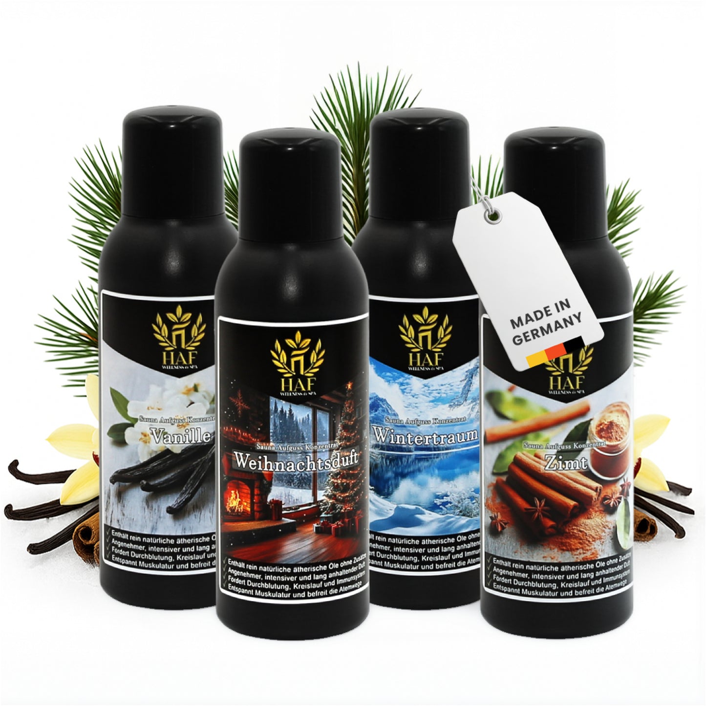 Saunaaufguss Sets Auswahl 4-6 x 100 oder 250ml