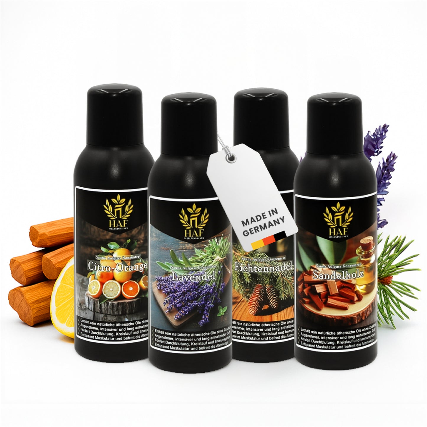 Saunaaufguss Sets Auswahl 4-6 x 100 oder 250ml